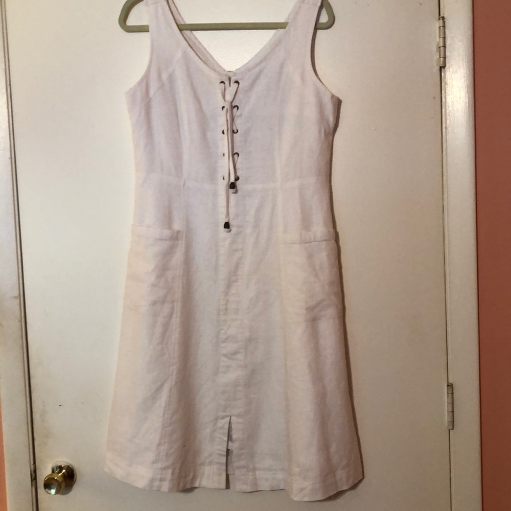 Chadwick creamy dress exposed zip back Size 10